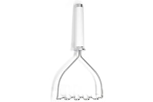 KitchenAid - Classic Potato Masher, Heavy Duty Stainless Steel Fruit & Vegetable Masher (White)