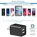 JAHMAI Wall Charger, USB Charger Fast Charging Compact Wall Plug Adapter