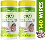 Care Touch CPAP Cleaning Mask Wipes - Citrus Scent, Lint Free - 70 Wipes, Pack of 2 - 140 Wipes Total