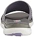 Skechers Cali Women's Flex Appeal 2.0-Won't Stop Flat Sandal, Charcoal/Lavendar, 9 M US