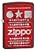 Zippo Candy Apple Red Laser Imprint with Shapes