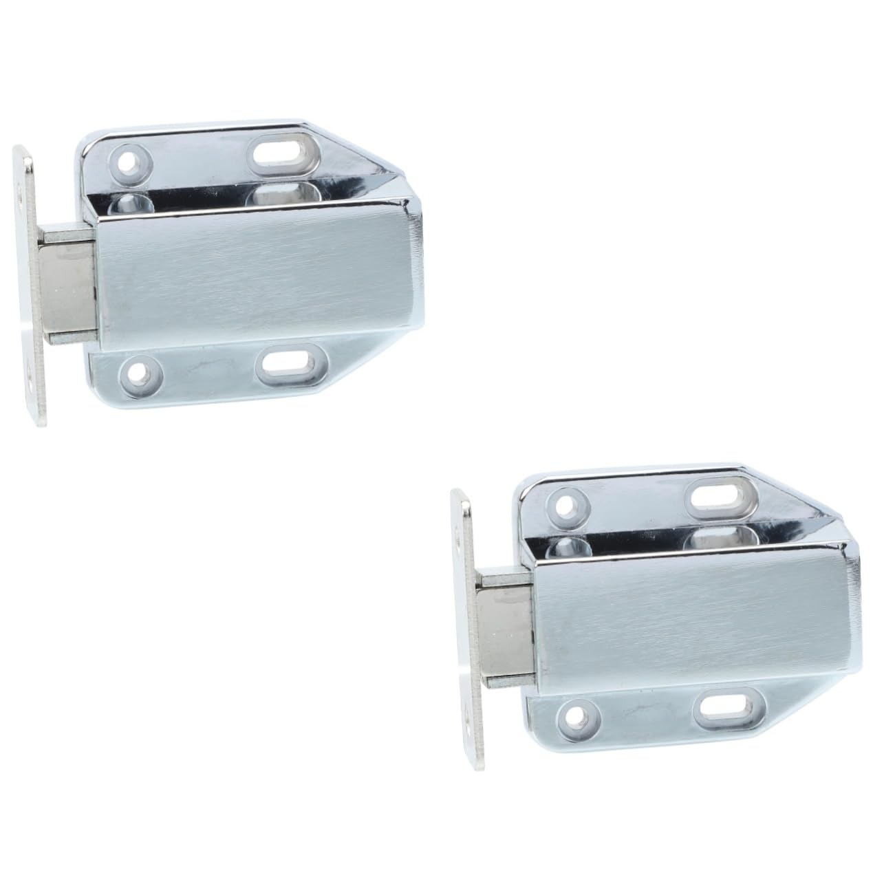 DOITOOL 2pcs Magnetic Push Latch System Push to Open Cabinet Door and Drawer Catch Damper Buffer Furniture Parts for Easy Access and Smooth Closing