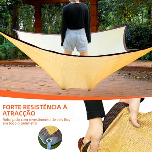 Trailabo Toldo de Lona 5x4m Reforçado, Rede de Sombra para Garagem, 90% de Bloqueio, Proteção Solar para Piscina e Jardim, Cantos Reforçados, Cobertura para Área Externa