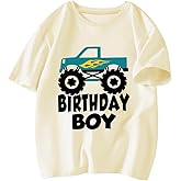 Birthday Boy T-Shirt Toddler Birthday Shirts Tees Little Kids Top Outfit Short Sleeve 2nd 3rd 4th 5th 6th 7th 8th