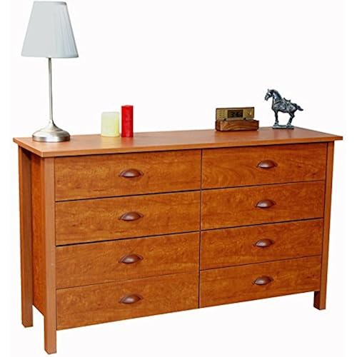 Venture Horizon Nouvelle 8 Drawer Dresser - Cherry