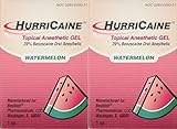 Beutlich LP Pharmaceuticals Hurricaine Topical Anesthetic Gel, Watermelon, 1 Ounce - Pack of 2