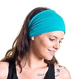 Yoga Headband - Ideal for Sports, Stretching, Pilates, Light Workouts, Exercising and Travel - Made from Lightweight Bamboo Jersey - Stretchy, Stylish & Versatile - By Red Dust Active