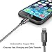 Lightning Cable, KOOWIEN 3 Pack 3FT Extra Long Premium Nylon USB Charging & Syncing Cord Charger for Apple iPhone SE,6s,6s+,6Plus,6,7,7plus, iPhone se,iPad Mini,Mini 2,iPad 5,iPod 7 (Grey)