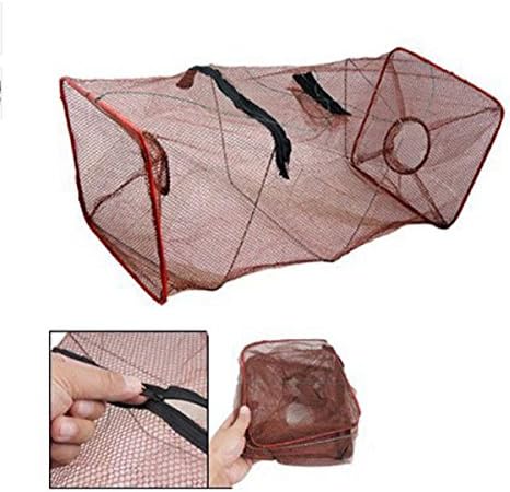 ELOS-Automatic Fishing Net Shrimp Cage Nylon Foldable Crab Fish Trap Cast Net Cast Folding Fishing Network