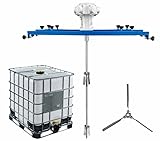 TEBILIKU IBC Pneumatic Paint Mixer, 265 Gallon IBC