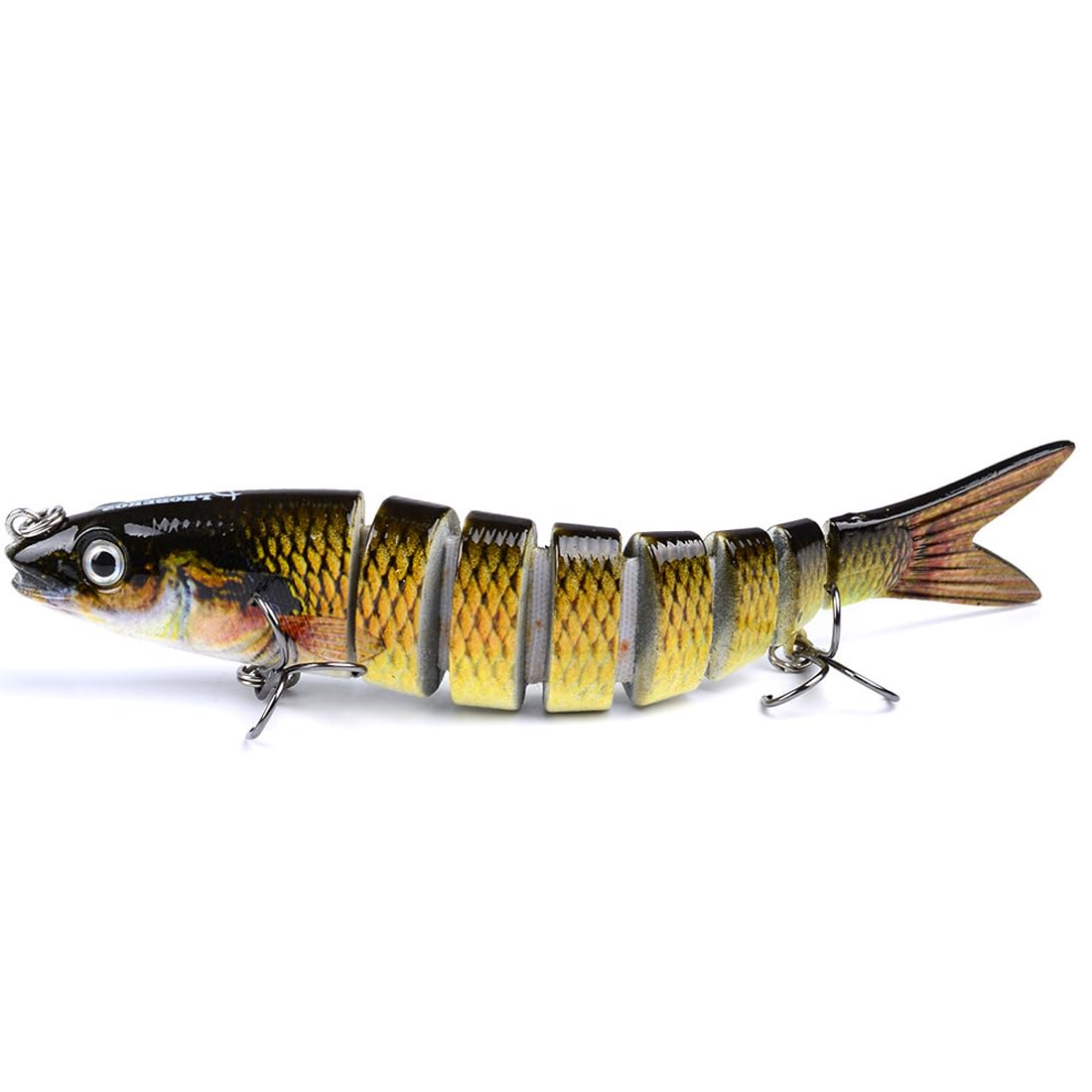 Fishing Accessories - Fishing for Pike, Bass and Trout Multi-Section Freshwater and Saltwater Swimbaits, Swinging Rubber Swimbaits Multi-Section Swinging Model A