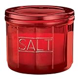 Miles Kimball Red Depression Style Glass Salt Cellar