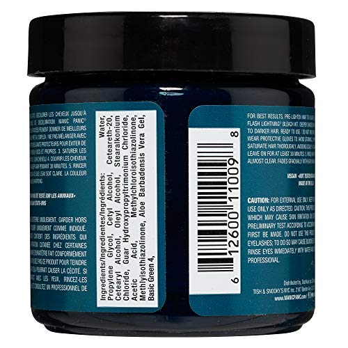 MANIC PANIC Classic Enchanted Forest Semi Permanent Hair Color - Deep Teal Green Hair Dye for Women & Men That Lasts 4-6 Weeks - Vegan, Ammonia & Cruelty-Free - Create & Mix Custom Shades (4oz)