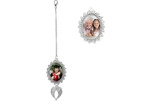 Personalized Graduation Tassel Photo Charm with Angel Wings, Celeberate Graduation Tassel Charm, Custom Graduation Cap Tassel