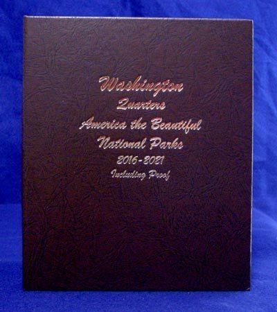 Dansco National Park Quarters Album P, D, and Proof 2016-2021 #8147 by Dansco