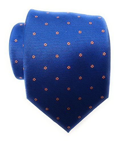 Labiyeur Fine Stars Medium Men's Tie Necktie (Blue)