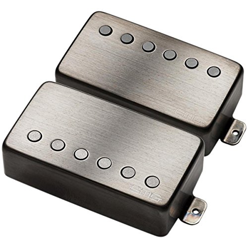 EMG JH James Hetfield Electric Guitar Pickup Set, Brushed Black Chrome