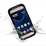 Galaxy S7 Edge Waterproof Case, iThrough 20ft(6M) Swimming Diving Galaxy S7 Edge Underwater Case, Dust Proof, Snow Proof, Shockproof, Heavy Duty Full Sealed Protection Case for S7 Edge (Black)