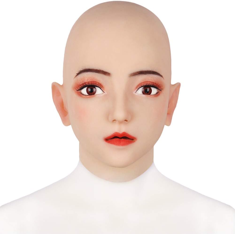 SZANDY Crossdresser Silicone Female Mask Emily Realistic Transgender Latex Sexy Cosplay for Male Real Halloween Party Supplies