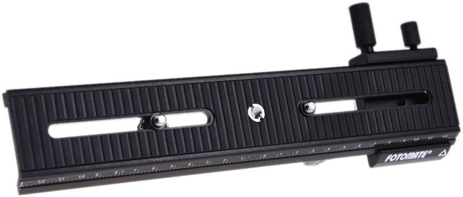 Fotomate LP-02 200mm Range 2-Way Macro Focusing Rail Slider Plate 1/4