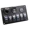 BlueFire-Waterproof-6-Gang-Waterproof-Car-Auto-Boat-Marine-LED-Rocker-Switch-Panel-Circuit-Breakers-Digital-Voltmeter-12V-Cigarette-Socket-Double-USB-Power-Charger-Adapter BlueFire-Waterproof-6-Gang-Waterproof-Car-Auto-Boat-Marine-LED-Rocker-Switch-Panel-Circuit-Breakers-Digital-Voltmeter-12V-Cigarette-Socket-Double-USB-Power-Charger-Adapter