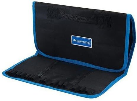Silverline 783142 Expert Tool Roll Bag 760x300mm Ballistic Nylon Multi Pocket