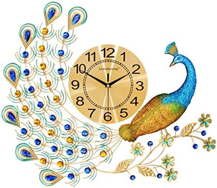 A Time Unit 孔雀の壁掛け時計 海外輸入 リビングルームの装飾時計 サイレントクォーツ時計 色 複数のスタイル