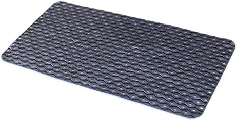 Deluxe Non Slip Bath Mat,Anti-Slip Anti-Bacterial Bathtub Mat,Non Slip Mats for Tub,Shower Mat for DocBear(Clear Black,16 W x 32 L Inches)