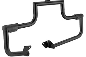 Mofun 1.25" Dyna Engine Guard Crash Bar Compatible with Harley Dyna Fat Bob Super Wide Glide Low Rider Street Bob CVO 2006-20