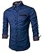 Coofandy Men's Casual Dress Shirt Button Down Shirts,Type 01 - Sky Blue,XX-Large