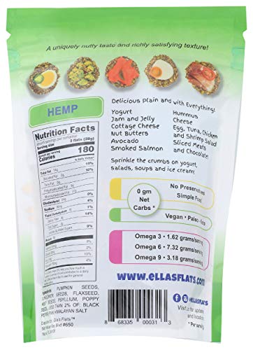 ELLA’S FLATS PUMPKIN WITH HEMP SEED CRACKERS, 4.8 OZ
