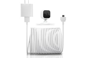 Basesailor Blink Mini Charger Cable with Wall Adapter 10 FT,Charger Brick and Micro USB End Charging Extension Cord,Indoor/Outdoor Waterproof Long Power Supply for Security Camera