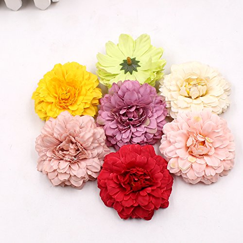 Fake Flower Heads Bulk Silk Marigold Artificial Flowers Wedding Party