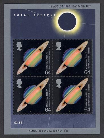Best 1999 Solar Eclipse Miniature Sheet No. 7 - Royal Mail Stamps by Royal Mail deal