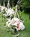 Veryhome Hydrangea Artificial Silk Fake Flower Bunch Bouquet Arrangements for Home Wedding Garden Floral Decor Pack of One (White)
