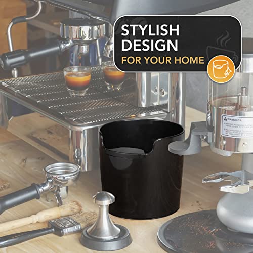 homeffect Knock Box with Improved Handling Innovative Espresso Tools