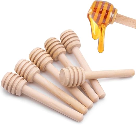 amazon com hansgo honeycomb stick 36pcs 3 inch mini wood honey dipper sticks honey stirrer honey wand for honey jar dispense drizzle honey wedding party favors kitchen dining amazon com hansgo honeycomb stick