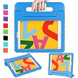 AVAWO iPad 10.2 2019 Kids Case, iPad 7th Generation Case for Kids, Light Weight Shock Proof Convertible Handle Stand Kids Friendly Case for iPad 10.2 inch 2019 Release and Air 3 - Blue