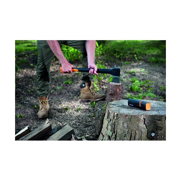 Fiskars Axt- und MesserschÃ¤rfer, Keramik- Schleifkopf/GehÃ¤use aus glasfaserverstÃ¤rktem Kunststoff, Schwarz/Orange, Xsharp, 1000601 – Bild 6