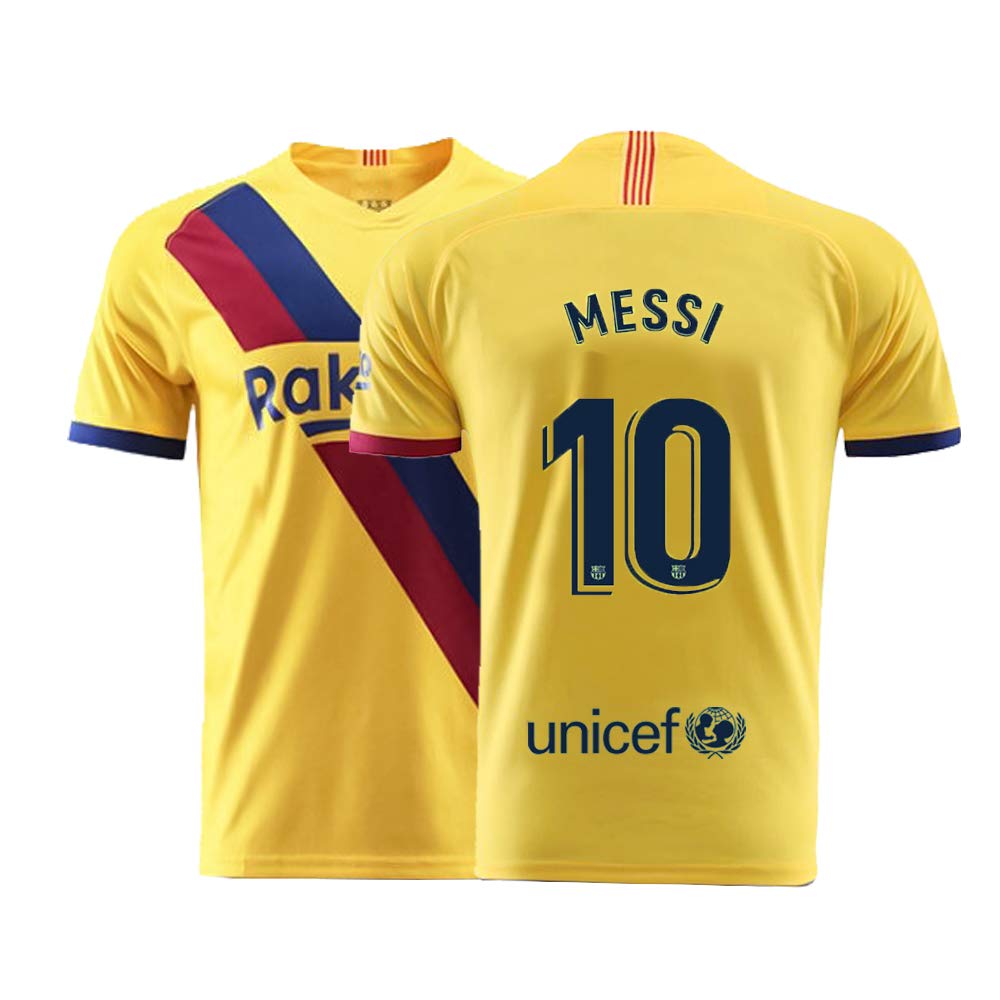 Mens Messi Jersey 2019-2020 Away Adult Soccer 10 Barcelona Lionel Sizes