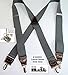 Hold-Up Suspender Company Casual Series Slate XS Suspenders for Men In the Traditional X-Back Style with USA Patented No-Slip Clips