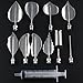 Mujiang Gelatin Art Tools 3D Jelly Cake Tools Create Amazingly Stainless Steel Jelly Cake Needles Coming with Syringe BD223
