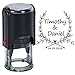 Custom Rubber Self Inking Stamp-Personalized Wedding Stamp,Use in Wedding Invitations, Save The Dates, RSVP Cards (Leaves 3)