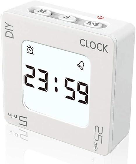 Amazon Jコートン キッチンタイマー 大画面 5分 25分 勉強タイマー 多機能 デジタルタイマー タイマー 勉強 Diy設定可能 タイマー 学習用 時間管理 十二ヶ月保証 日本語取扱説明書付き キッチンタイマー オンライン通販