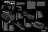 Ultimate Arms Gear AR15 AR-15 AR 15 M4 M16 Gunsmith & Armorer's Large Exploded Poster 24 