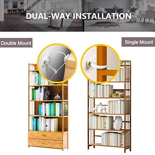 Anti Tip Earthquake Furniture Straps 10 pack, Baby Proofing Hangman