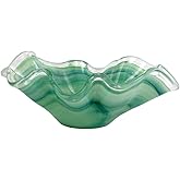 Onda Glass Green Large Bowl
