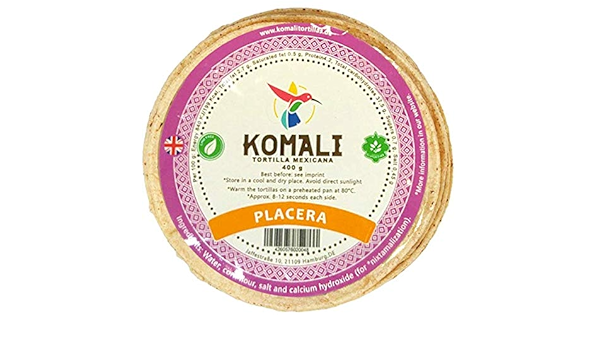 Komali Placera - Tortilla de maíz (2 unidades) : Amazon.es ...