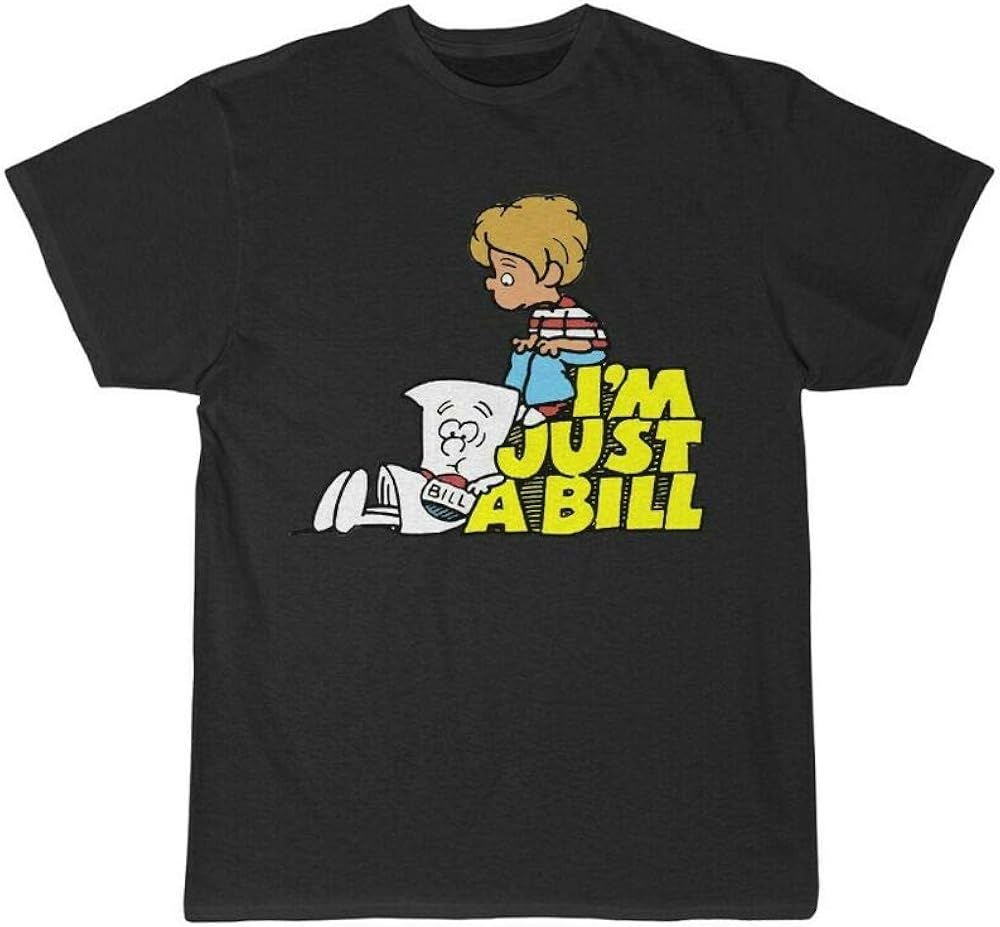 Schoolhouse Rock I'm Just A Bill Short Sleeve Tee XXL, Black Amazon.co