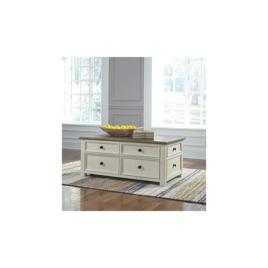 Signature Design by Ashley Bolanburg Farmhouse Lift Top Coffee Table